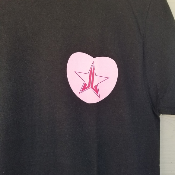 Jeffree Star Cosmetic Candy Hearts Valentines Exclusive Black T-Shirt, Size Sml - Picture 4 of 9